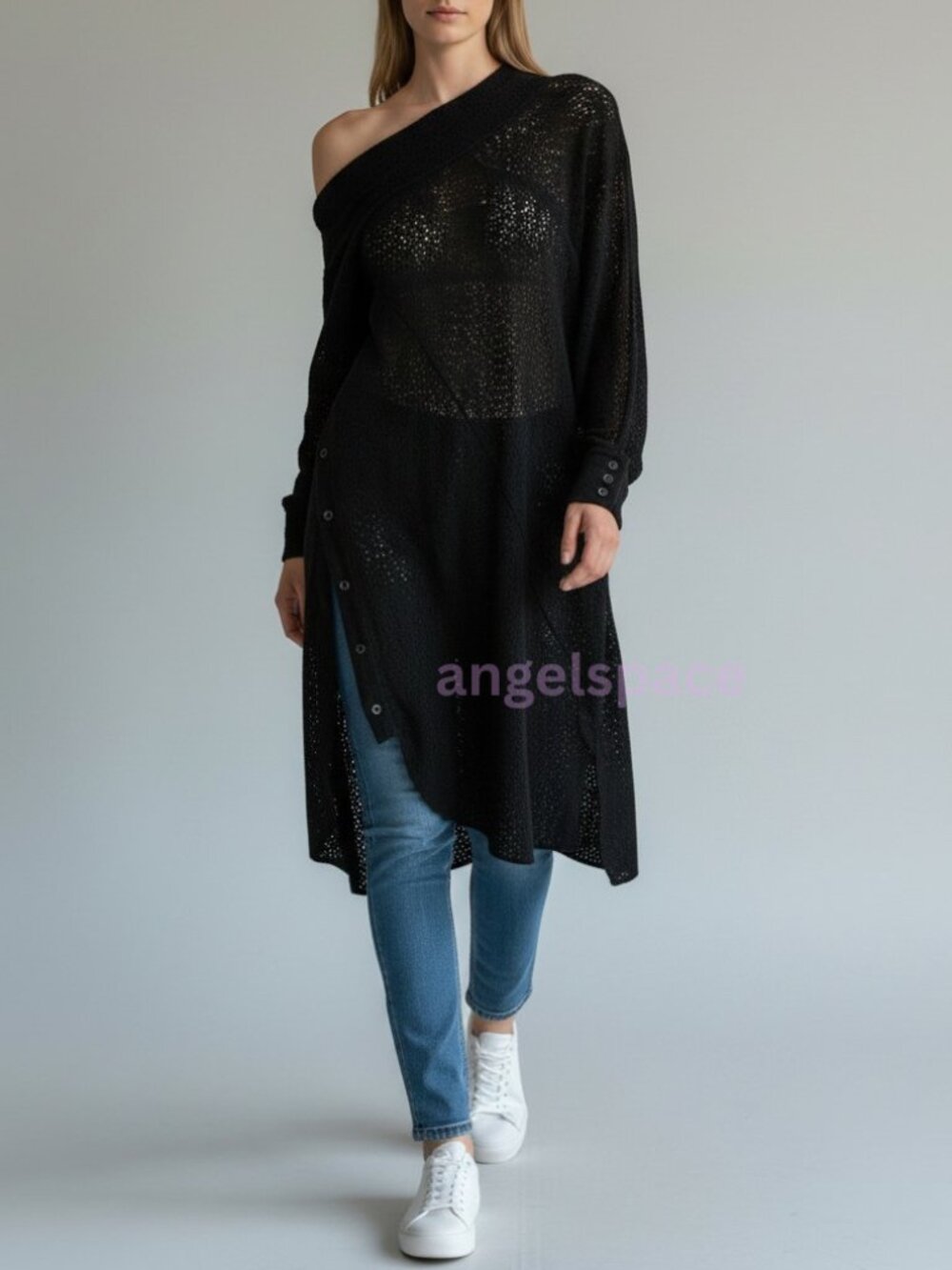 Rachel Comey  Pout Tunic, Black, Size 4, Eyelet, One Shoulder, NWT, LookBook